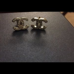 Silver studded earrings