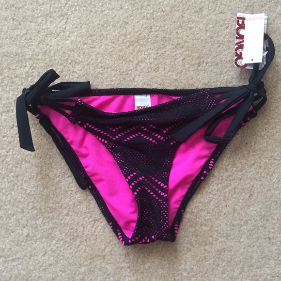Black/Pink Aztec Swim Bottoms