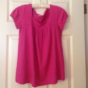 Jcrew pink baby doll top