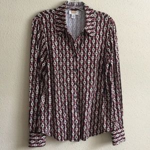 Talbots "Chain" Print Blouse Talbots "Chain" Print Blouse