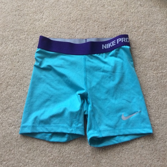 Light Blue Nike Pros Youth Medium