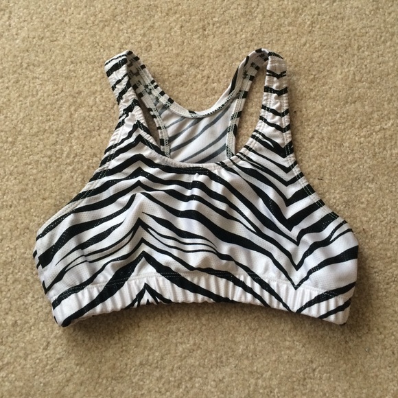 Zebra Print Sports Bra YL