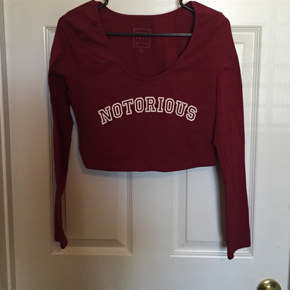 Long sleeve crop top