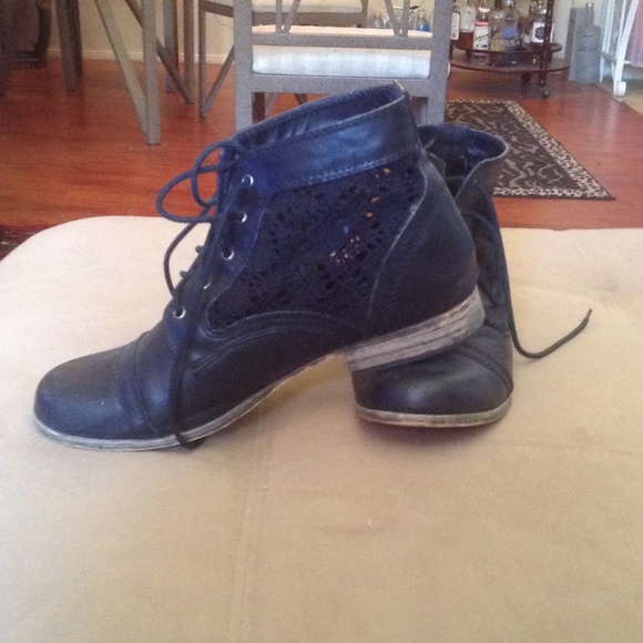 Black ankle booties