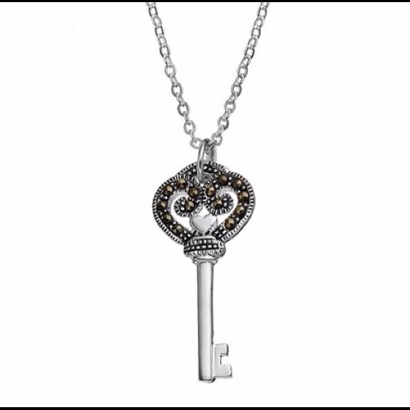 Marcasite Key Necklace