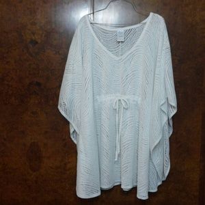 White beach cover-up