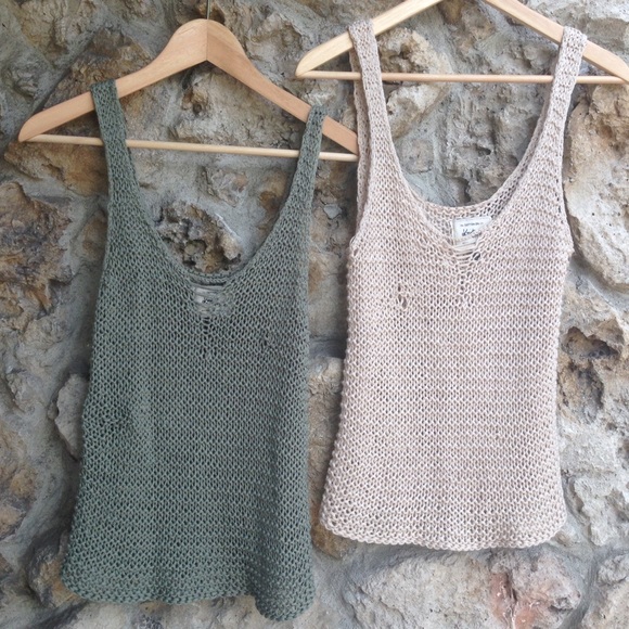 Knitted tank tops