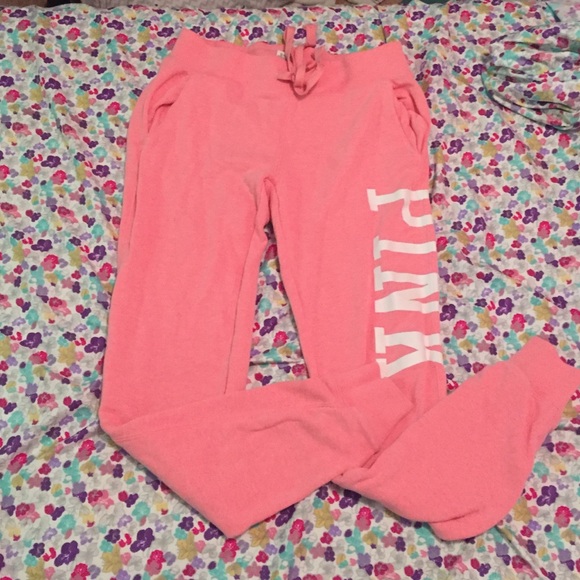 XS PINK jogger sweatpants