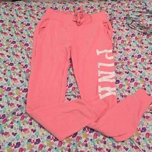 XS PINK jogger sweatpants