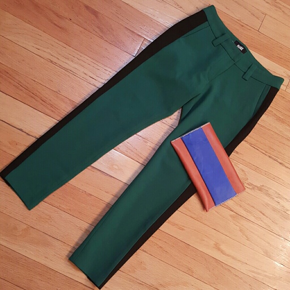 Anthropologie Pants - Paige Green and Black Pants Anthropologie