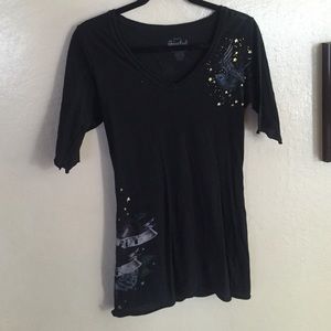 Sinful "Lady Luck" black tee