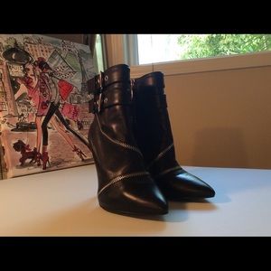 Zara leather booties