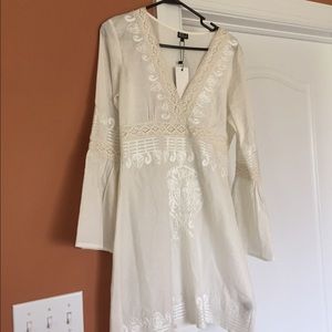 White Boho Tunic Dress
