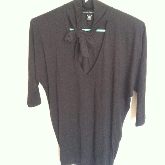 Club monaco black tie top