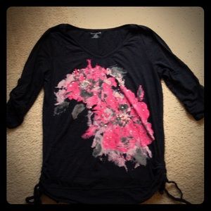 Spring time fantasy floral top