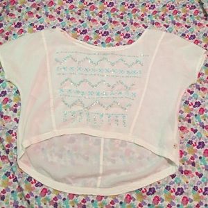 HOLLISTER sequined crop top