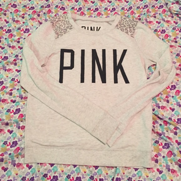 PINK SZ S crew neck sweatshirt