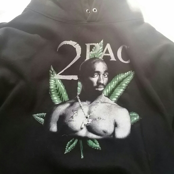 Tupac weed hoodie