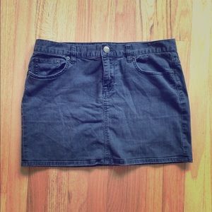 J.Crew black denim mini