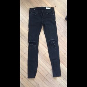 Rag and bone black jeggings