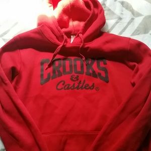 pink crooks and castles hoodie