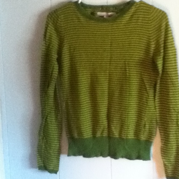 Green striped sweater old navy