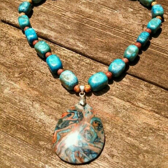 Natural gemstone necklace