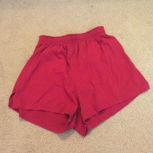 Red soffe shorts!