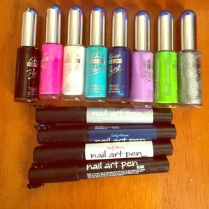Nail art paint polish bundle