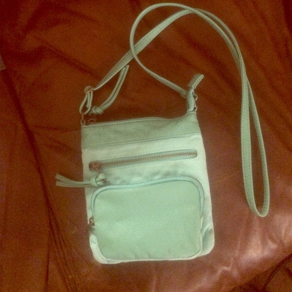 Small mint blue crossbody