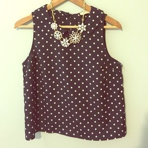 Polka dot stylish tank top