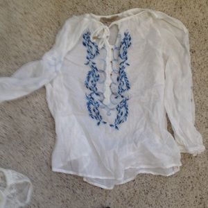 white long sleeve shirt