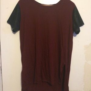 Maroon shirt
