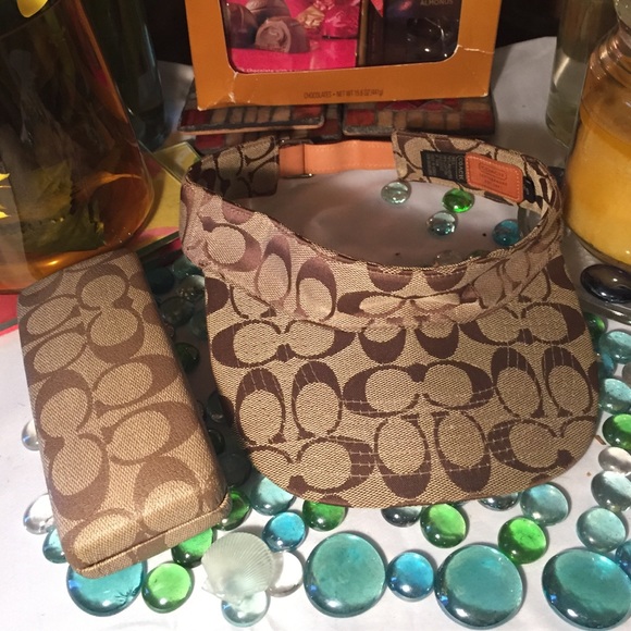 Coach Accessories - Coach Sun Visor & Coach Eyeglass Case