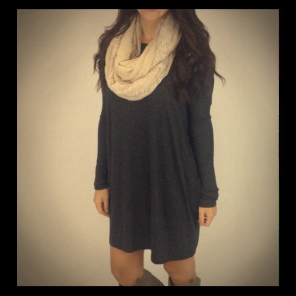 Dark Grey Tunic Dress (size S) - Picture 1 of 2