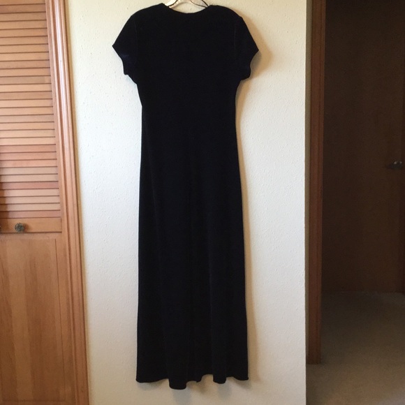 Onyx Night Navy Velvet Dress - Picture 3 of 4