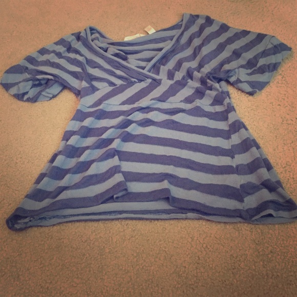 Blue striped shirt