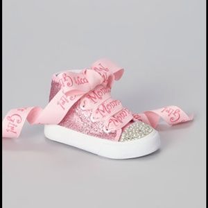 Pink Glitter 'Mommy's Girl' Hi-Top Sneaker