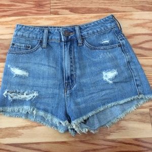 High waisted jean shorts - Never worn.