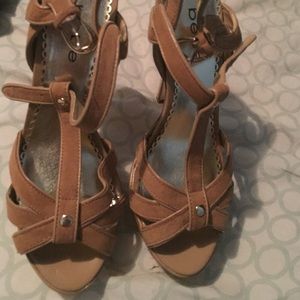 Tan Bamboo Heels