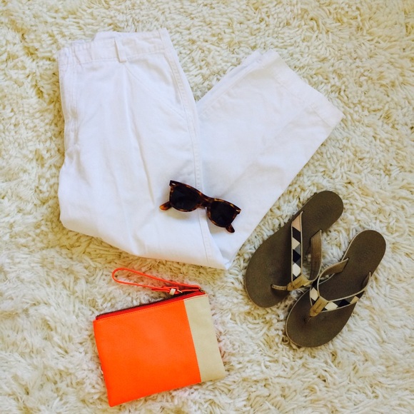 Vintage Lord & Taylor | White Wide Leg Crops - Picture 3 of 6