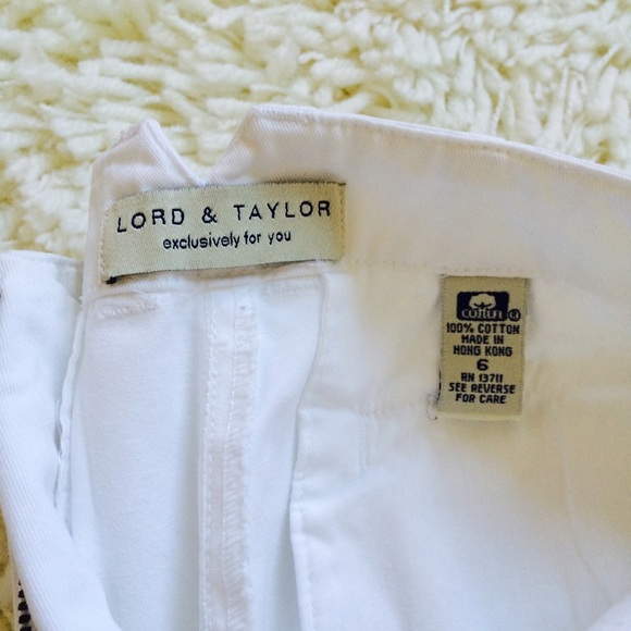 Vintage Lord & Taylor | White Wide Leg Crops - Picture 4 of 6