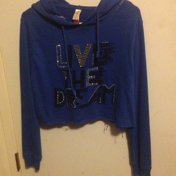 Blue Crop Sweater
