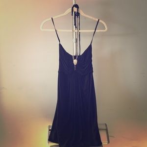 Black dress chain halter style