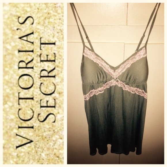 Victoria's Secret Supersoft Lace-Trim Slip Dress - Picture 2 of 4
