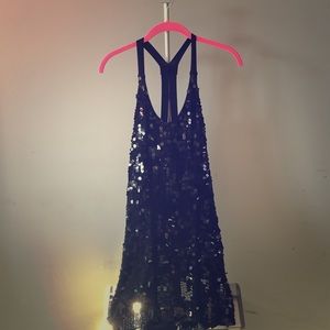 Black sequin dress