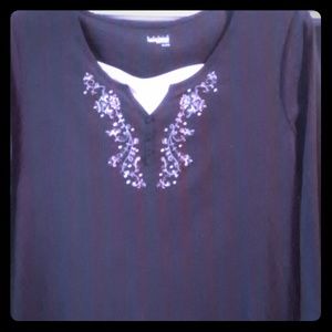 Women's blk long sleeve shirt