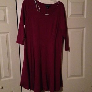 Burgundy dress