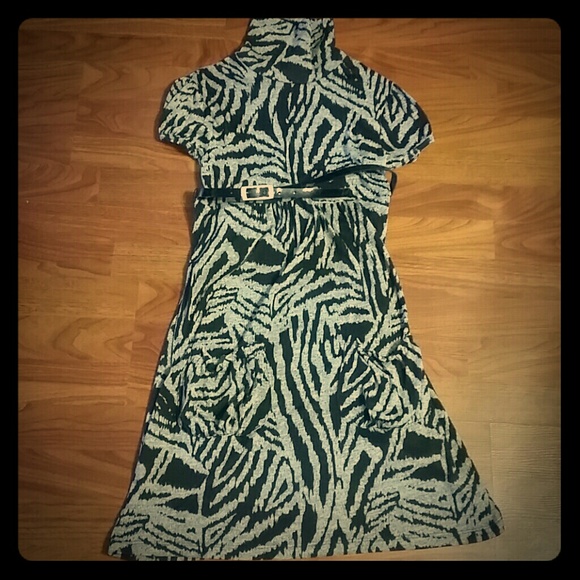 Black and gray dress