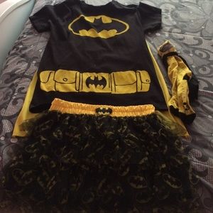 Halloween girls batman costume